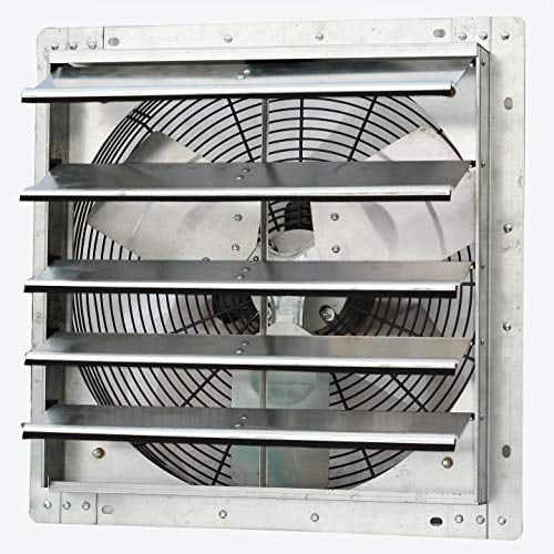 Exhaust Fan Shutter Mounted 24 Automatic Explosion Proof Garage Cool Air Blades